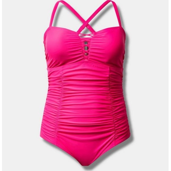 torrid Other - NWT Torrid Swim | Slim Fix Wireless Lattice Front